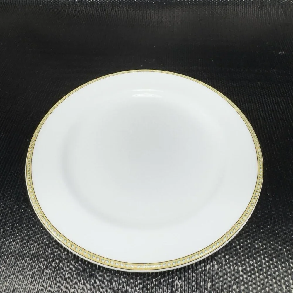 Fortessa Decorated Edges Porcelain 6inch Plate‎ Dish Set 4 Plates Dishes Vintage